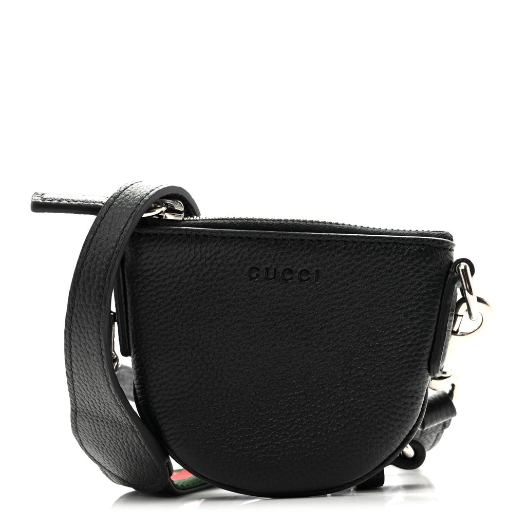 Pebbled Calfskin Mini B Shoudler Bag Black