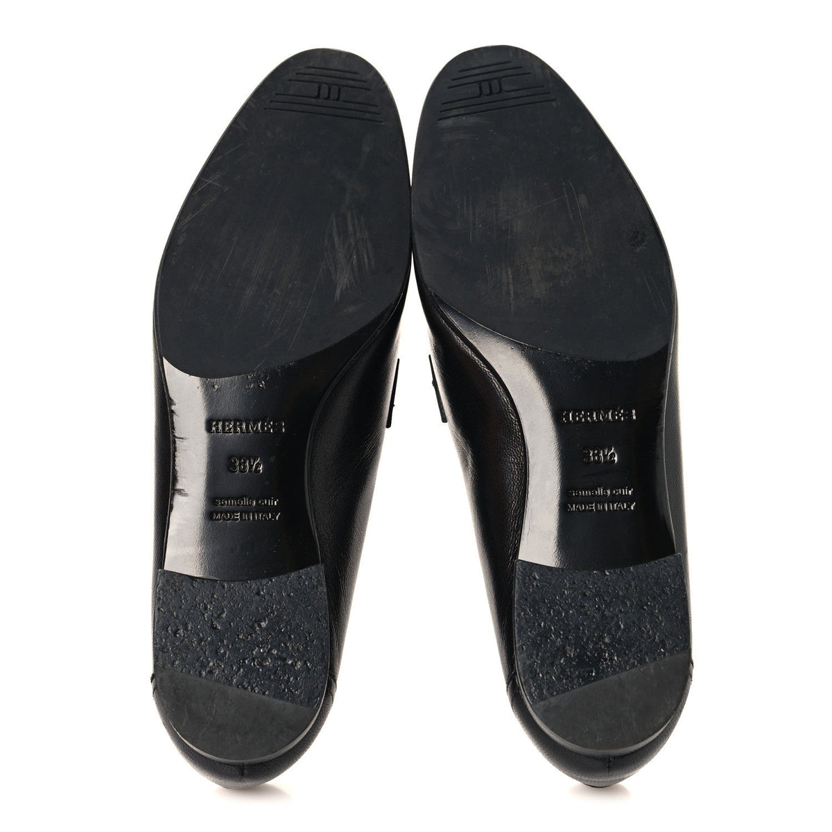 Goatskin Womens Paris Loafers 38.5 Black