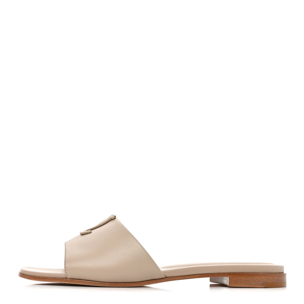LV Mare Flat Mule Sandals 38 Pebble