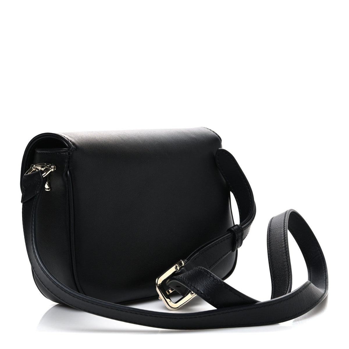 Arabella Calfskin Horsebit 1955 Small Shoulder Bag  Black