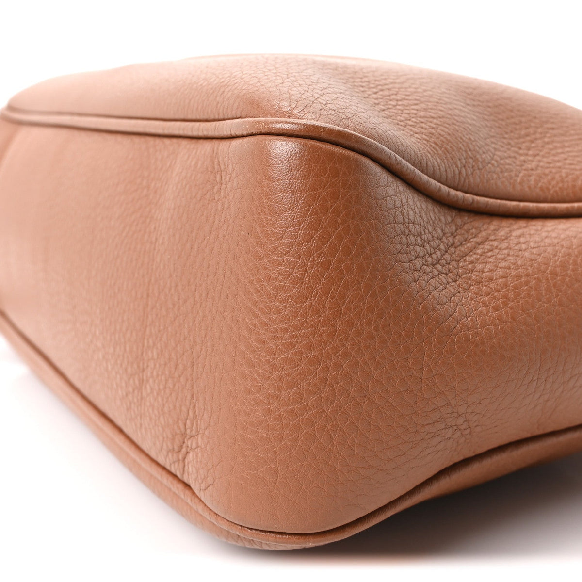 Pebbled Calfskin Small Soho Bowler Moka