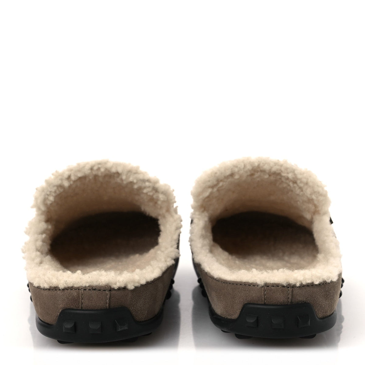 Suede Goatskin Shearling Go Mules 38 Brun Frume Ecru