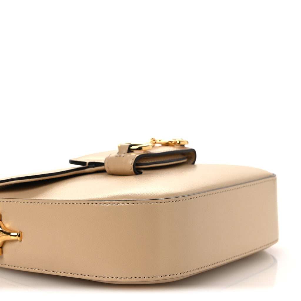 Azalea Calfskin Web Mini Horsebit 1955 Shoulder Bag Bubble Tea