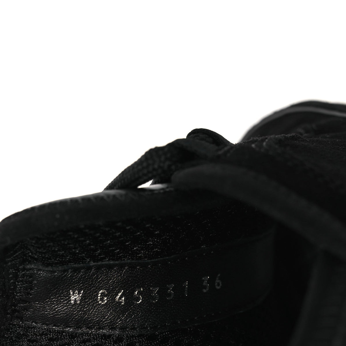 Suede Calfskin Nylon Grosgrain CC Sneakers 36 Black