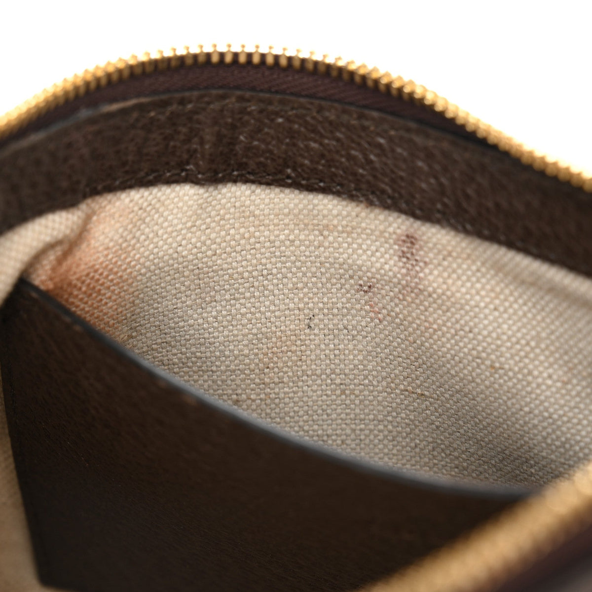 GG Supreme Monogram Textured Dollar Calfskin Web Small Ophidia GG Handbag Beige Ebony New Acero