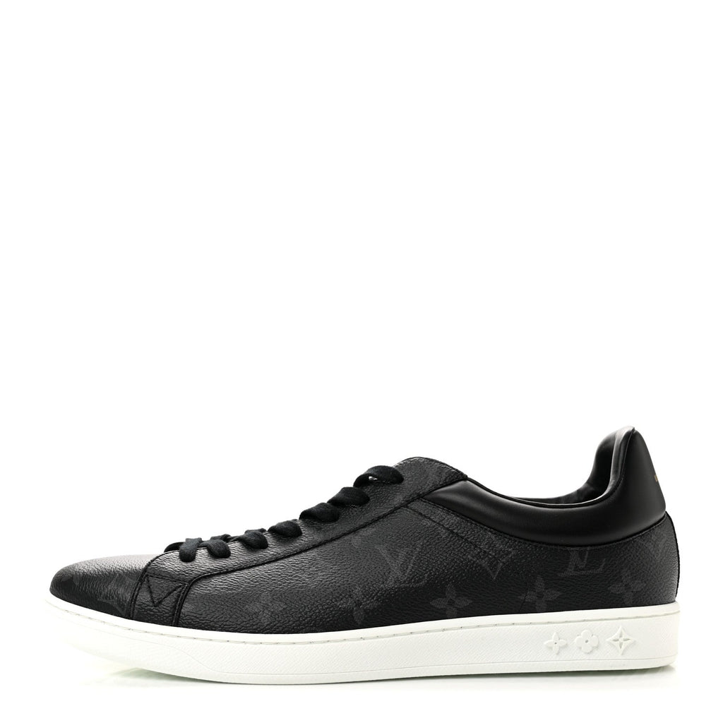 Calfskin Monogram Eclipse Luxembourg Sneakers 10 Black