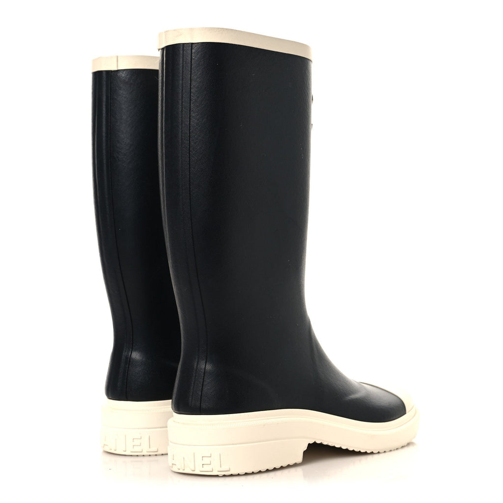 Caoutchouk CC High Boots  36 Black White