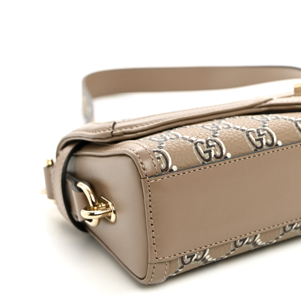 GG Shadow Monogram Small Luce Shoulder Bag Beige