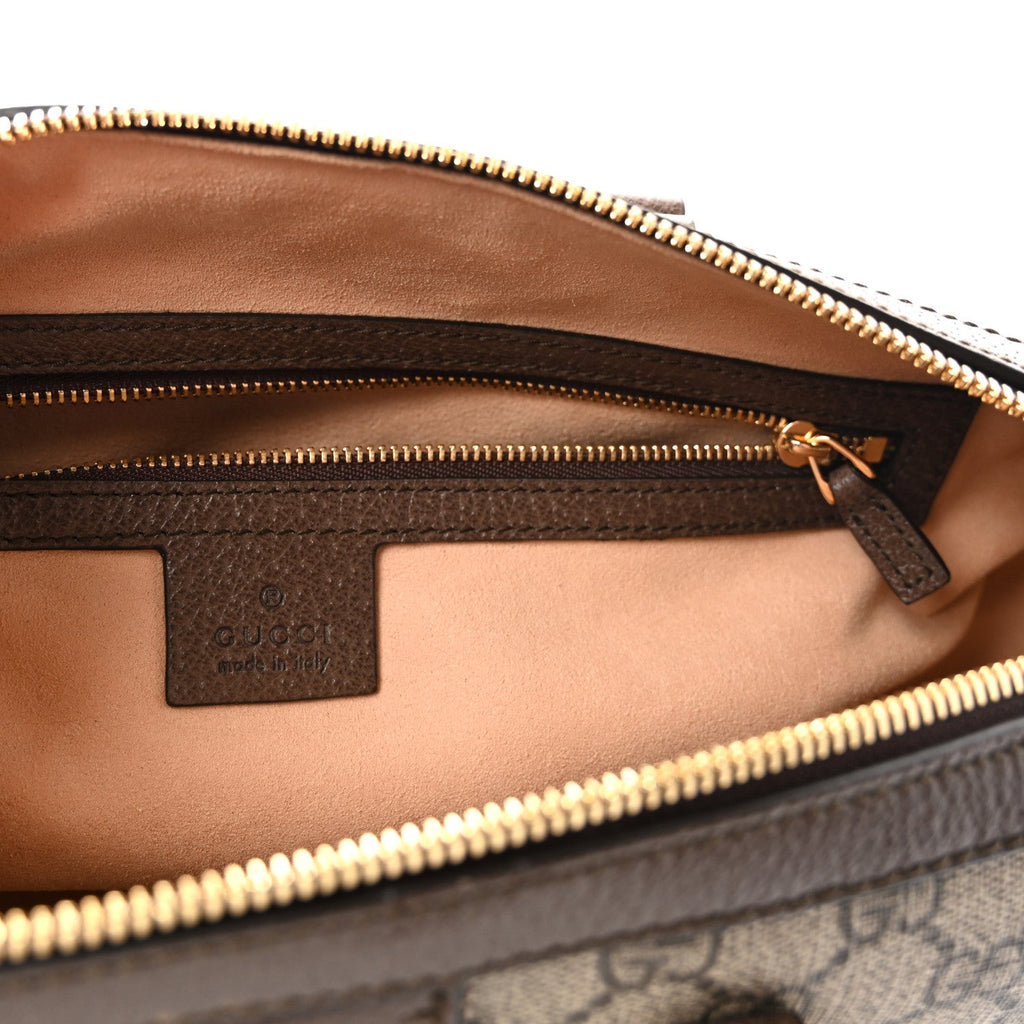 GG Supreme Monogram Web Medium Ophidia Boston Brown