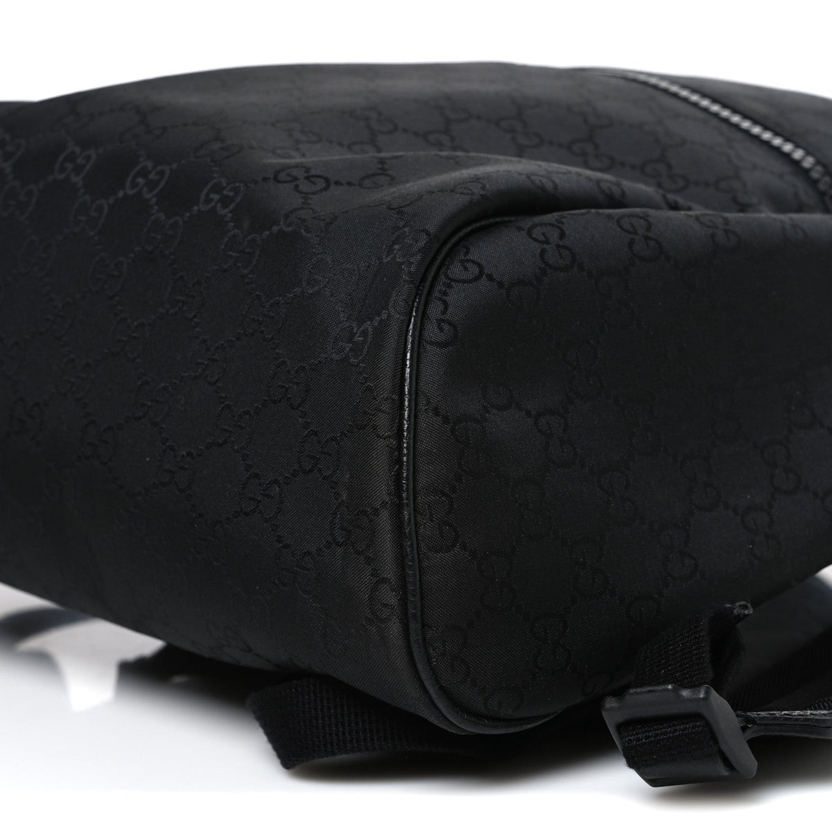 Nylon Monogram Slim Backpack Black