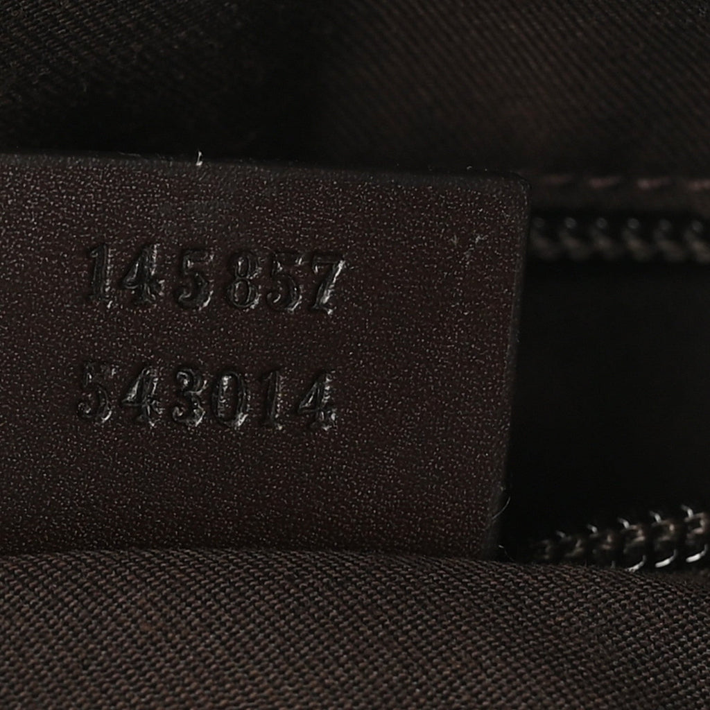 Monogram Calfskin Perforated Medium Flat Messenger Bag Dark Brown