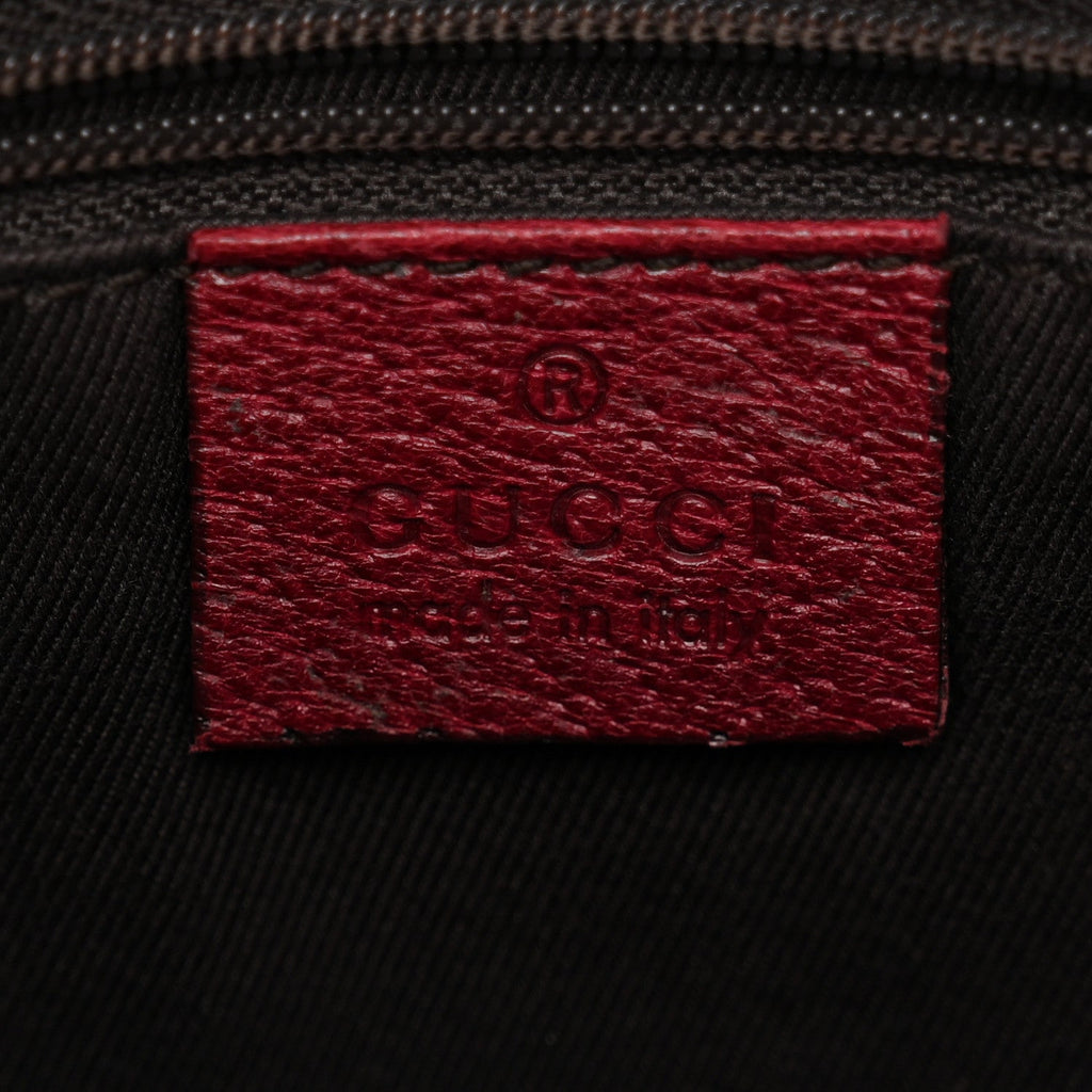 GG Supreme Monogram Medium Flat Messenger Bag Red