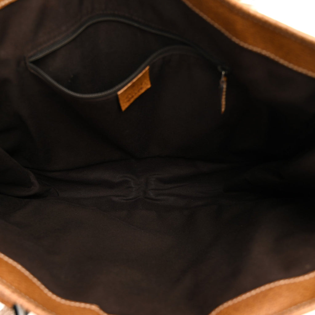 Monogram Large Tote Dark Brown