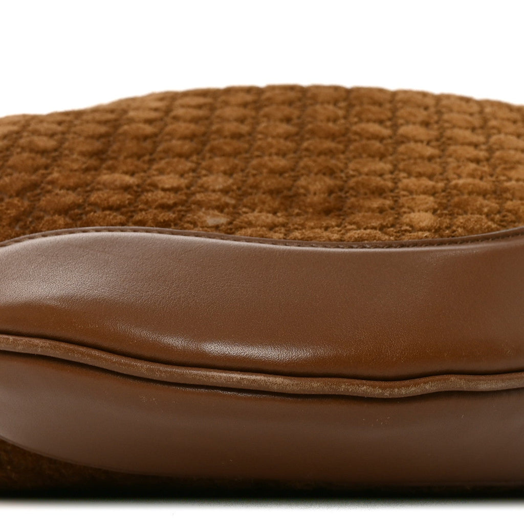 GG Suede B Medium Shoulder Bag Brown