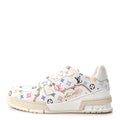 LV X TM Calfskin Monogram Multicolor Womens LV Trainer Sneakers 39 White