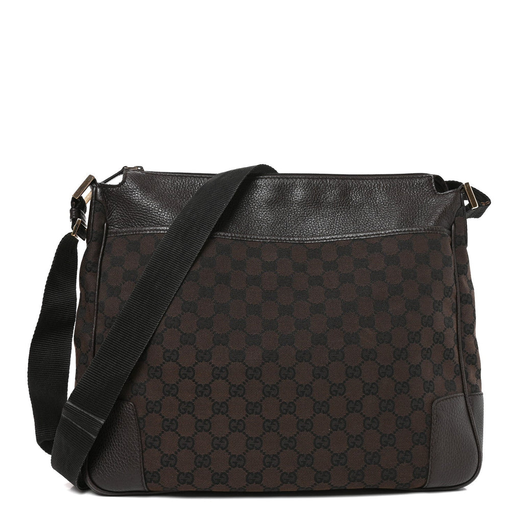 Monogram Large Messenger Bag Brown