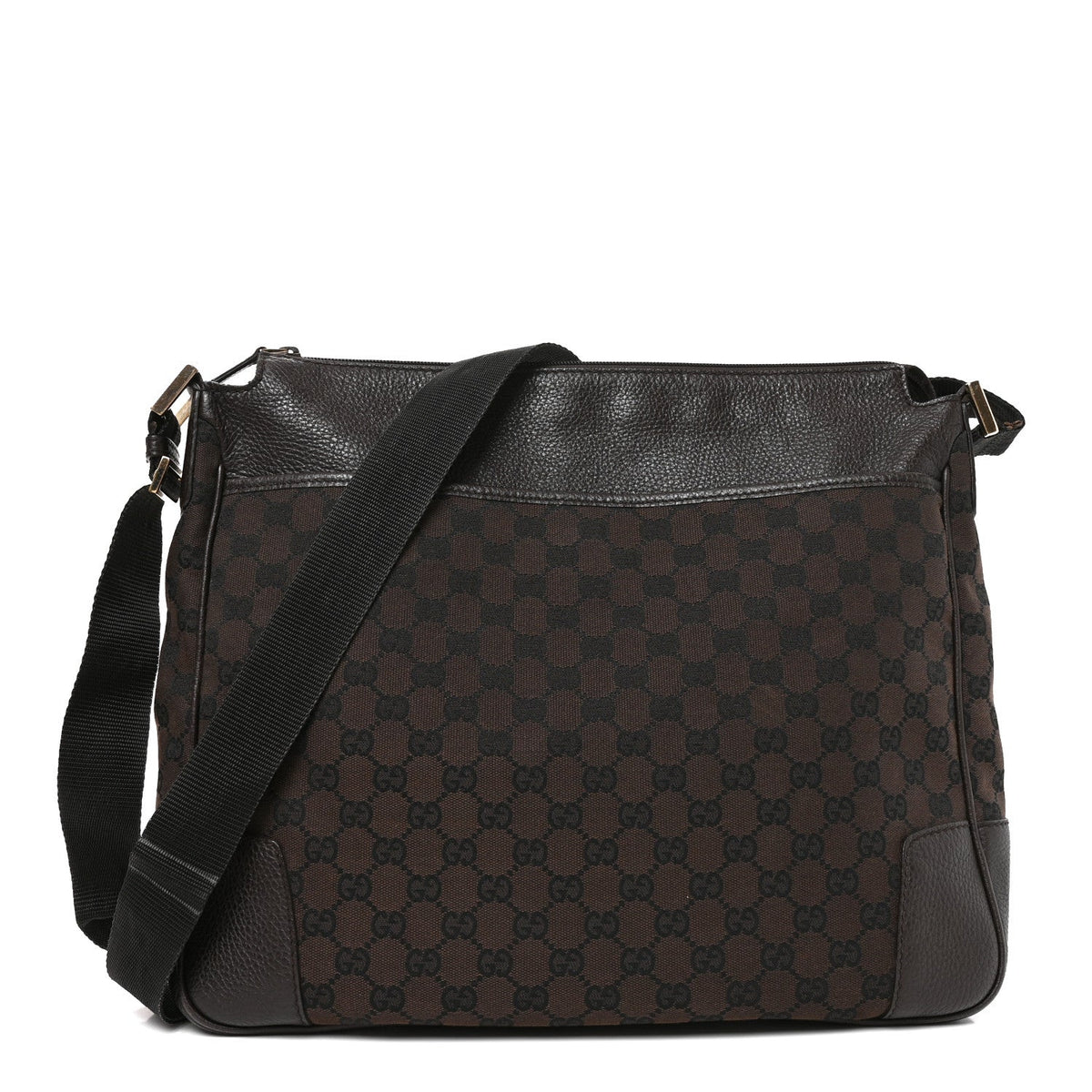 Monogram Large Messenger Bag Brown