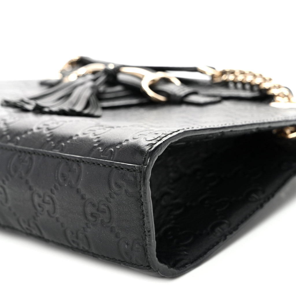 Guccissima Small Emily Shoulder Bag Black