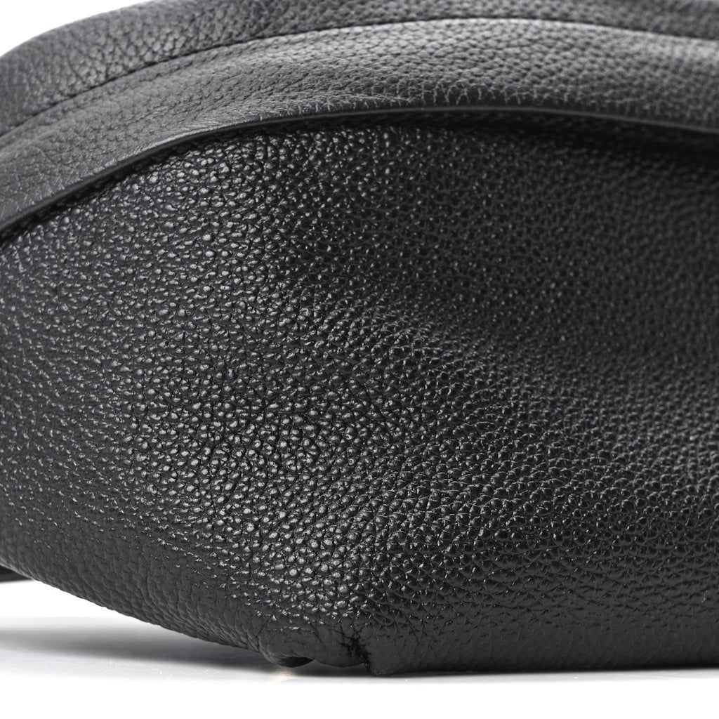 Grained Calfskin GG Supreme Logo Belt Bag 100 40 Black