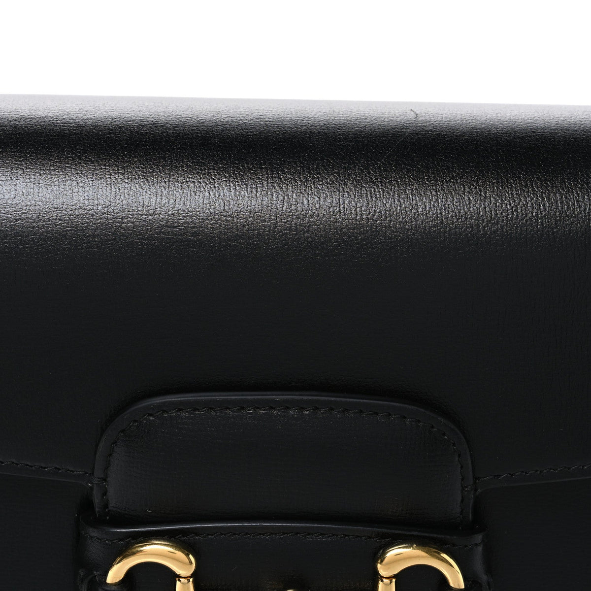 Azalea Calfskin Horsebit 1955 Shoulder Bag Black Black