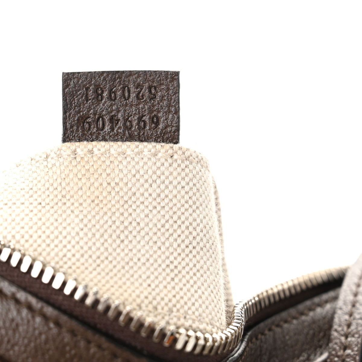 GG Supreme Monogram Textured Calfskin Web Small Attache Shoulder Bag Beige Ebony New Acero