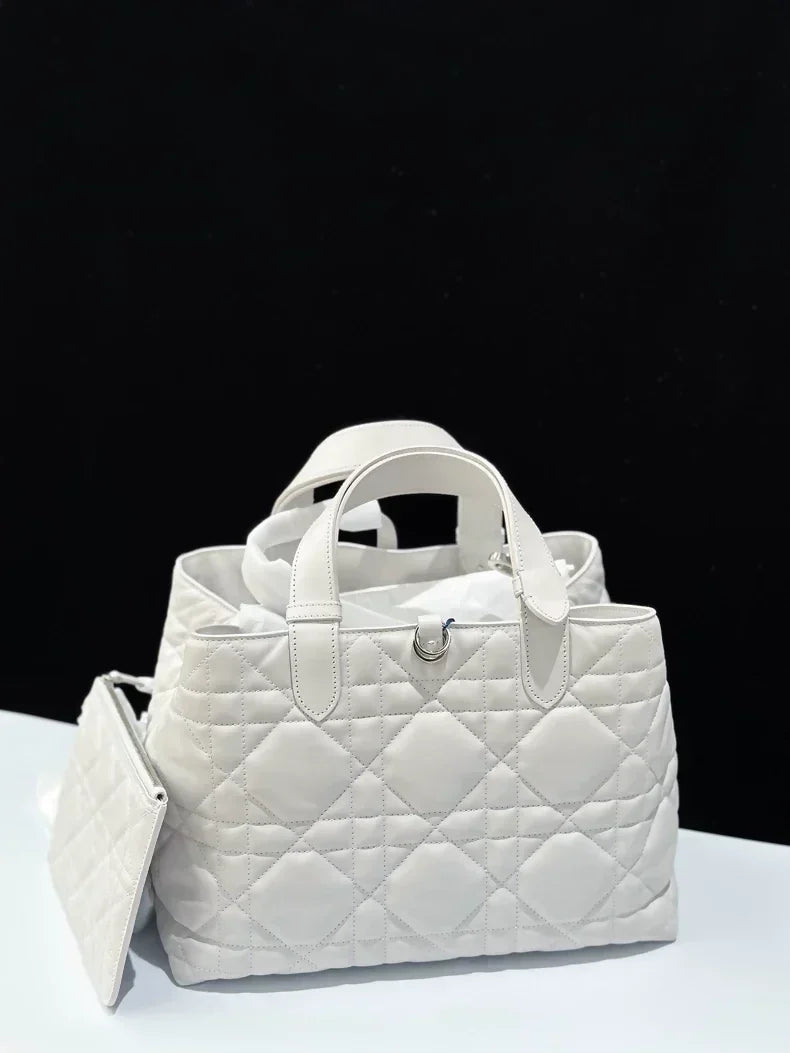 Dior Toujours Medium Soft Grey, with Silver hardware
